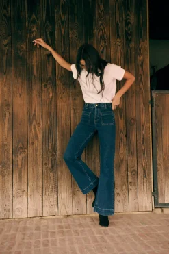 Online Jean bootcut Petra Pantalons|Jeans