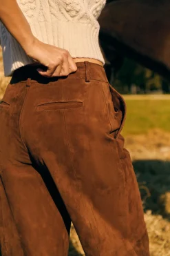 Sale Pantalon en daim Lucas Pantalons