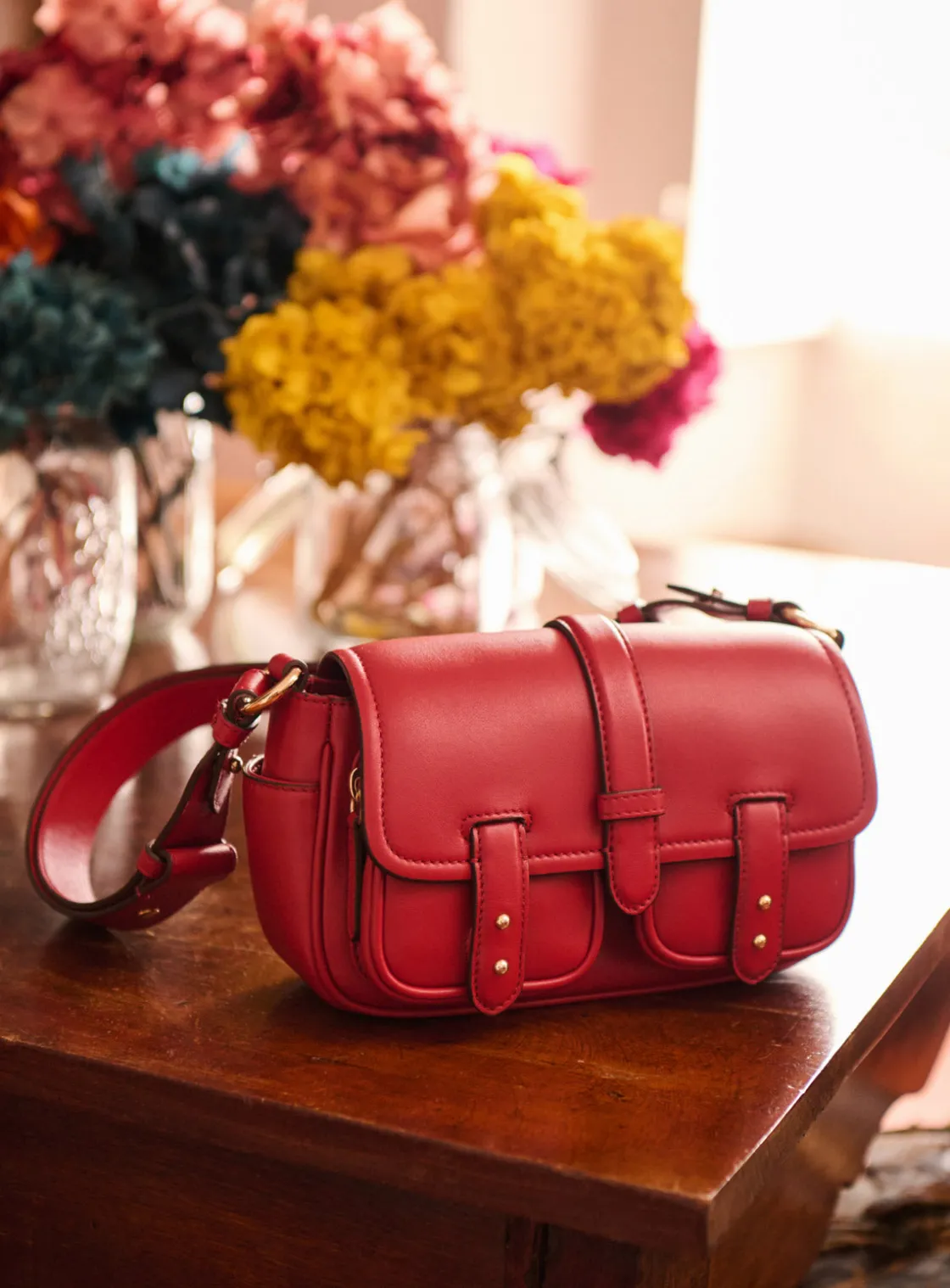 Sac mini Steve Sacs Portés Épaules|Sacs En Cuir