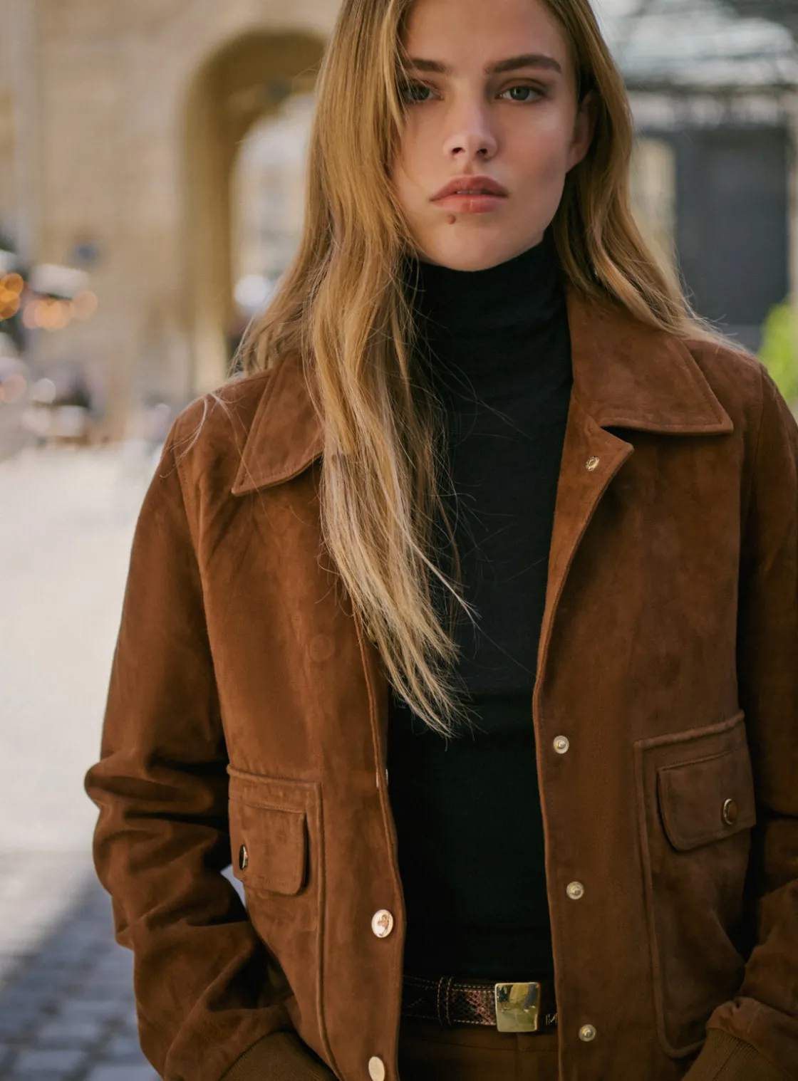 Hot Veste en daim Zoe Vestes